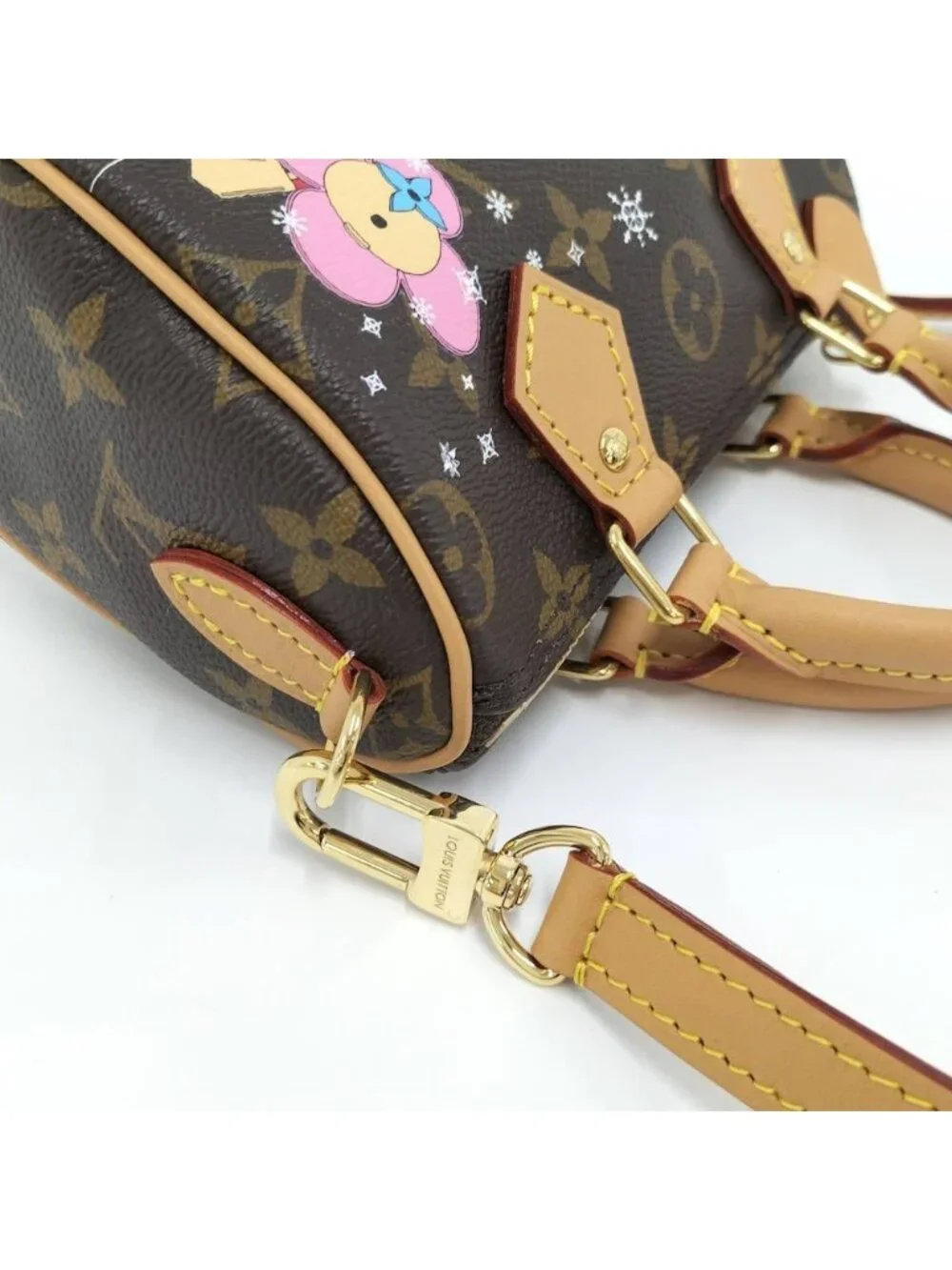 Louis Vuitton Nano Speedy Monogram Vivienne Handbag